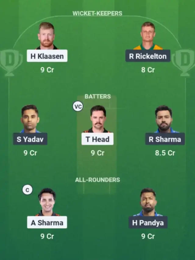 SRH vs MI Fantasy Team: ये 10 खिलाड़ी दिला सकते हैं करोड़ों का इनाम!
